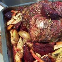 Roasted Lamb with Root Vegetables Recipe