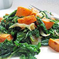 Roasted Yam and Kale Salad Recipe