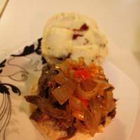 Shredded Beef Sammies With Grilled Onions & Peppers Recipe