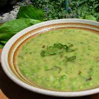 Soupe a L'oseille Et Aux Petits Pois - Sorrel and  Pea Soup Recipe