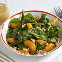 Spinach Salad With Mandarin Oranges and Walnuts Recipe