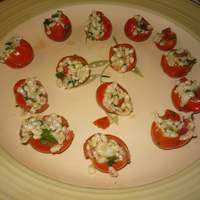 Stuffed Cherry Tomatoes With Minted Barley Cucumber Salad Recipe