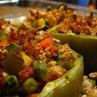 Stuffed Peppers with Turkey and Vegetables Recipe
