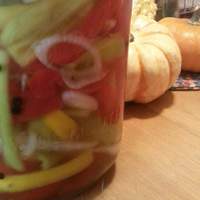 Sweet and Sour Pickled Bell Peppers by the Jar Recipe