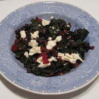 Swiss Chard With Currants and Feta Recipe