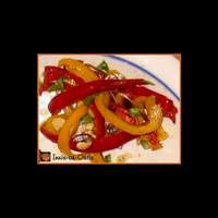 Toasted Almond Bell Peppers Recipe