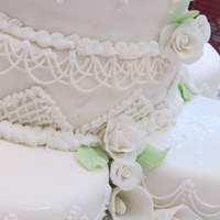 White Almond Sour Cream Wedding Cake Recipe