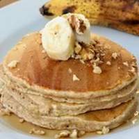 Whole Wheat, Oatmeal, and Banana Pancakes Recipe