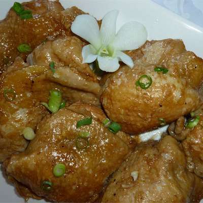 Adobo Chicken with Ginger - RecipeNode.com