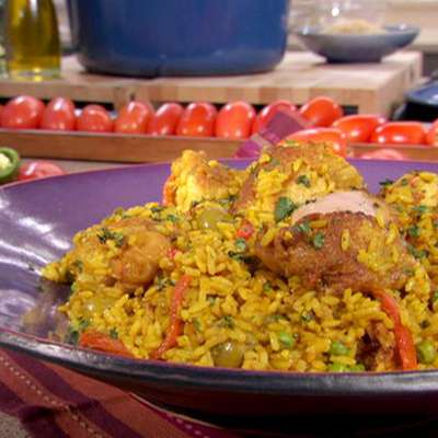 Adobo Seasoned Chicken and Rice - RecipeNode.com