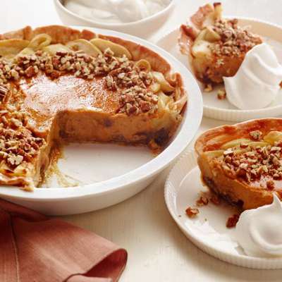 Apple-Pumpkin-Pecan Pie - RecipeNode.com