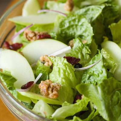 Apple Walnut Salad with Cranberry Vinaigrette - RecipeNode.com