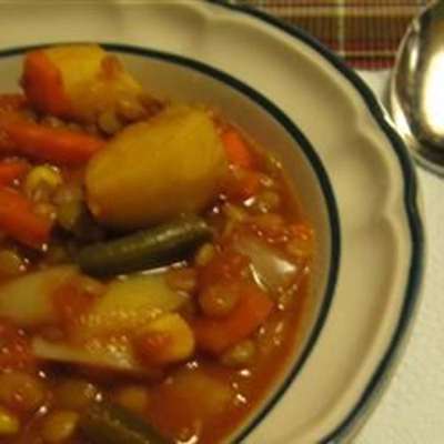 Argentine Lentil Stew - RecipeNode.com