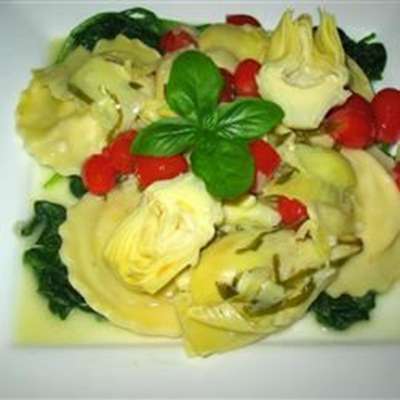 Artichokes in a Garlic and Olive Oil Sauce - RecipeNode.com
