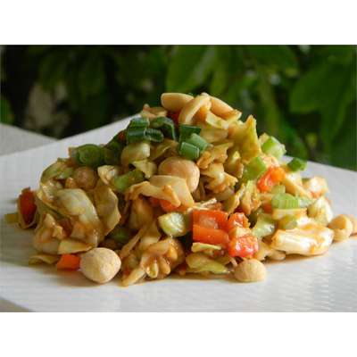 Asian-American Slaw With Peanuts and Jalapenos - RecipeNode.com