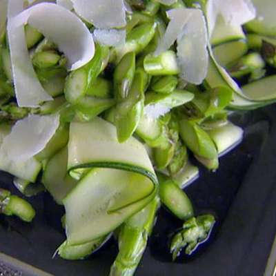 Asparagus and Zucchini Crudi - RecipeNode.com