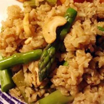 Asparagus Cashew Rice Pilaf - RecipeNode.com
