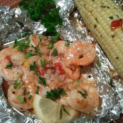 Back Porch Bayou Shrimp & Corn #RSC - RecipeNode.com