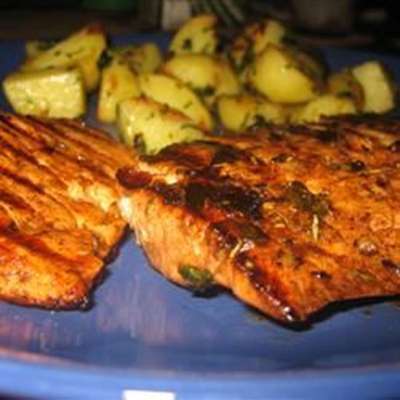 Balsamic and Rosemary Grilled Salmon - RecipeNode.com