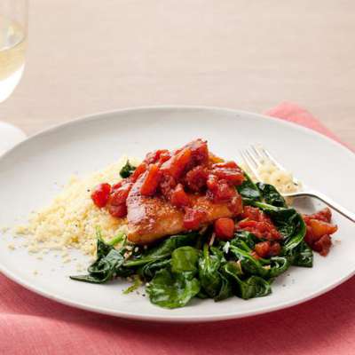 Balsamic Chicken with Baby Spinach - RecipeNode.com