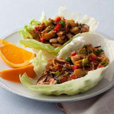 Barbecued Chinese Chicken Lettuce Wraps - RecipeNode.com