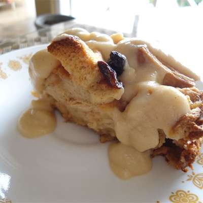 Best Bread Pudding with Vanilla Sauce - RecipeNode.com