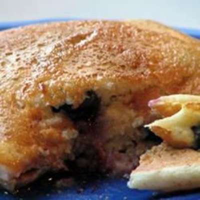 Blueberry Cornmeal Pancakes - RecipeNode.com