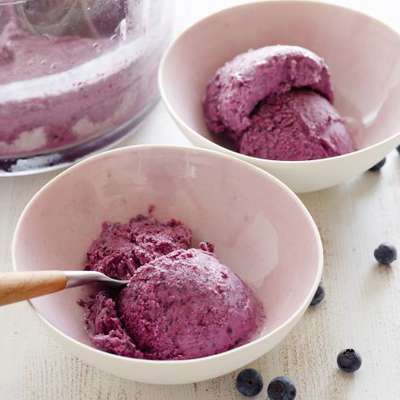 Blueberry Frozen Yogurt - RecipeNode.com