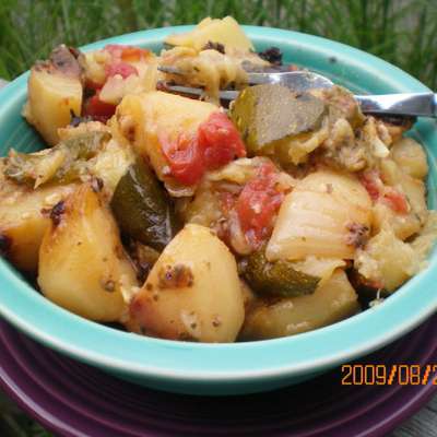 Briami (Greek Oven-Roasted Vegetables) - RecipeNode.com
