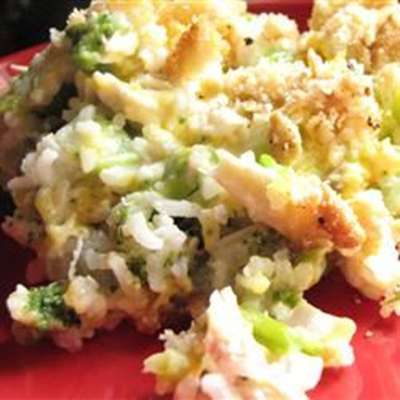 Broccoli, Rice, Cheese, and Chicken Casserole - RecipeNode.com