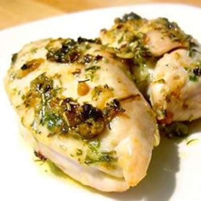Broiled Herb Butter Chicken - RecipeNode.com