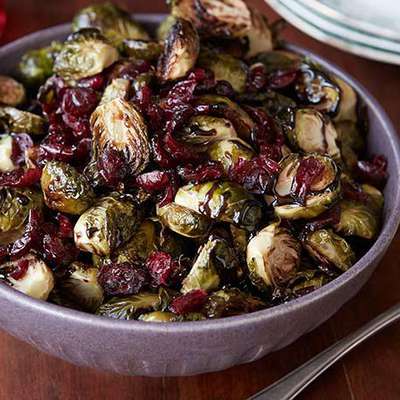 Brussels Sprouts with Balsamic and Cranberries - RecipeNode.com