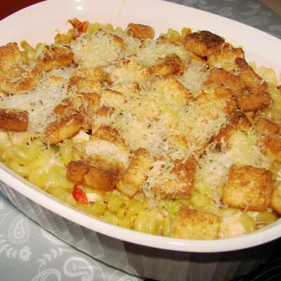 Caesar Chicken Pasta - RecipeNode.com
