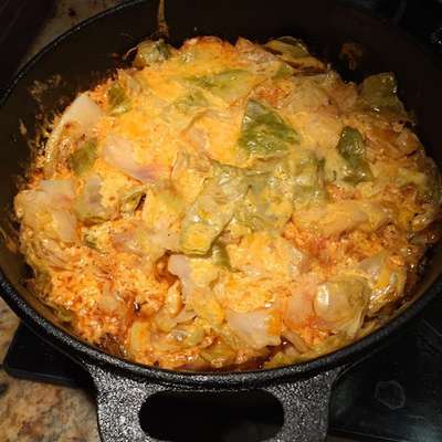 Cajun Cabbage with Rice - RecipeNode.com