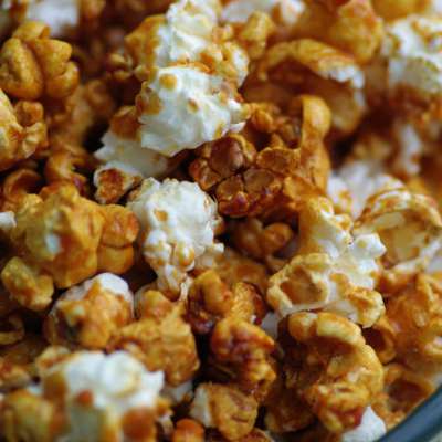 Caramel Popcorn (not too sweet or sticky) - RecipeNode.com