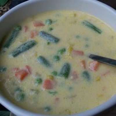 Cheesy Vegetable Soup I - RecipeNode.com