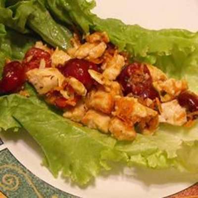 Cherry Chicken Lettuce Wraps - RecipeNode.com
