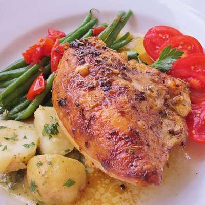 Chicken Breasts with Herb Basting Sauce - RecipeNode.com