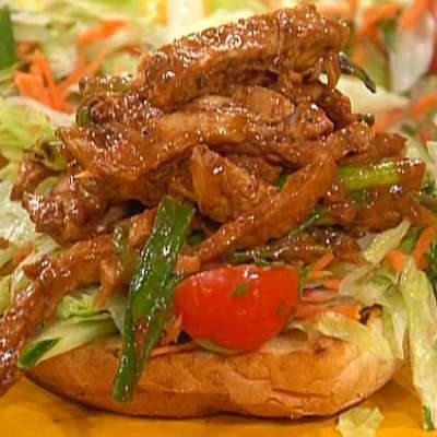 Chicken Satay Salad Sammies - RecipeNode.com
