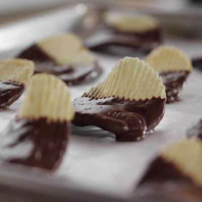 Chocolate-Covered Potato Chips - RecipeNode.com