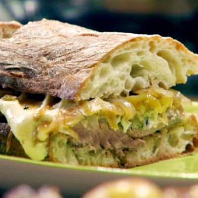 Ciabatta Cheese Steaks with the Works - RecipeNode.com