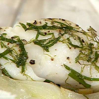 Cod in a Sack with Fennel and Onion - RecipeNode.com