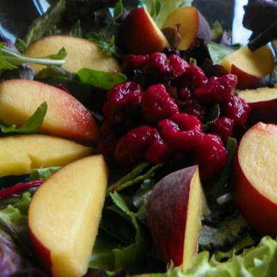 Cote D'azur Fruit and Greens Salad With Honey Lemon Dressing - RecipeNode.com