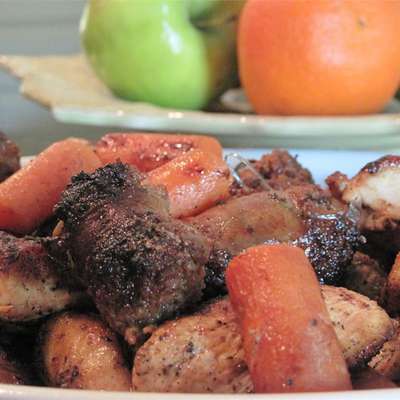 Crispy Oven-Roasted Rosemary Chicken with Sausage and Potatoes - RecipeNode.com