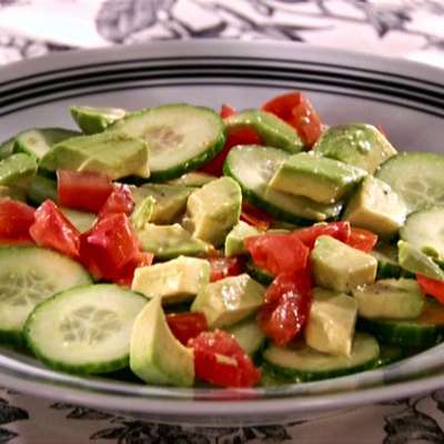 Cucumber-Tomato-Avocado Salad with Tequila-Lime Vinaigrette - RecipeNode.com