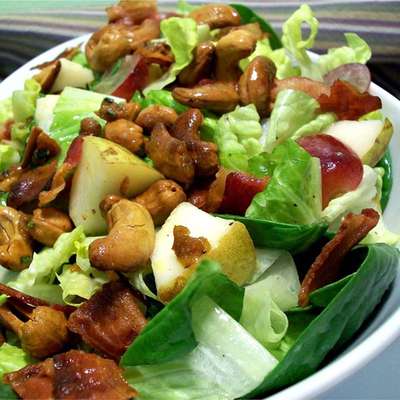 Curried Cashew, Pear, and Grape Salad - RecipeNode.com