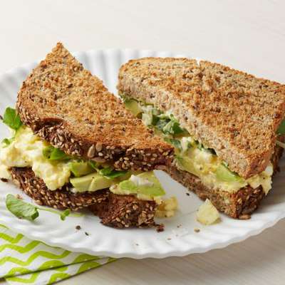 Egg Salad Sandwich with Avocado and Watercress - RecipeNode.com