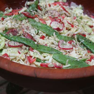 Five-Vegetable Slaw With Blue Cheese - RecipeNode.com