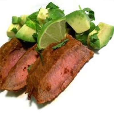 Flat Iron Steak with Three Pepper Rub - RecipeNode.com