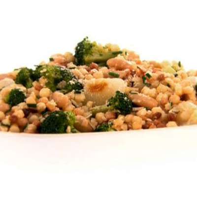 Fregola Salad with Broccoli and Cipollini Onions - RecipeNode.com